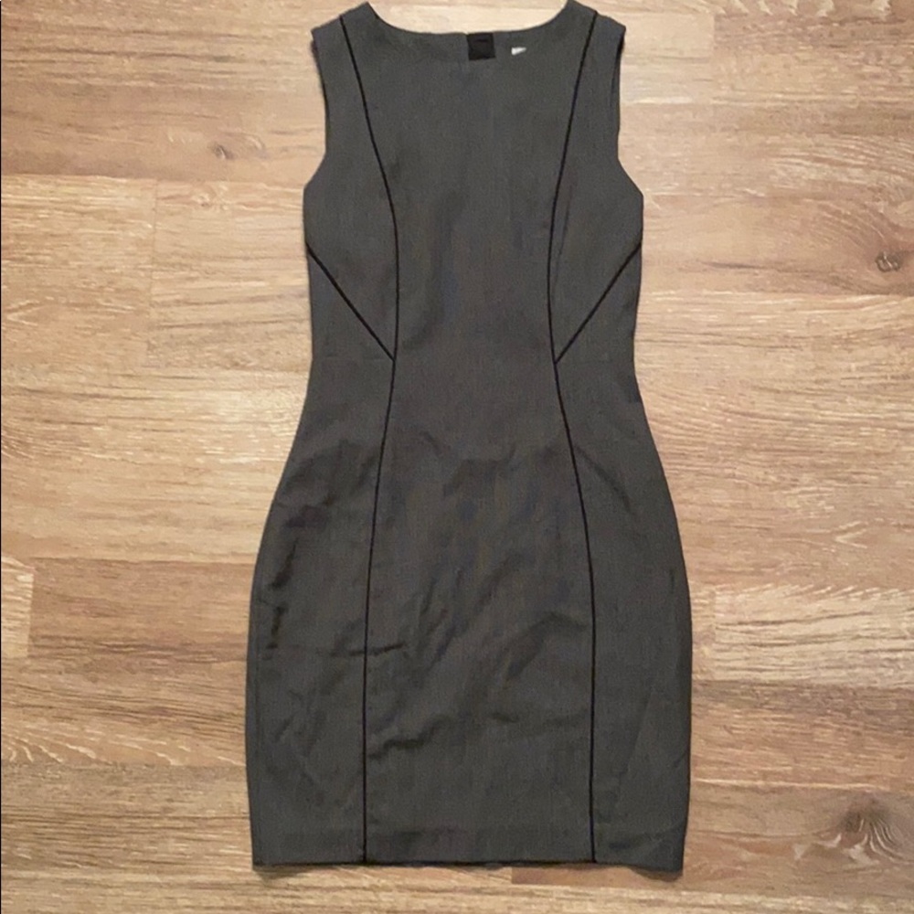 H&M Textured Gray Dress